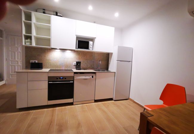 cocina integrada al comedor-estar